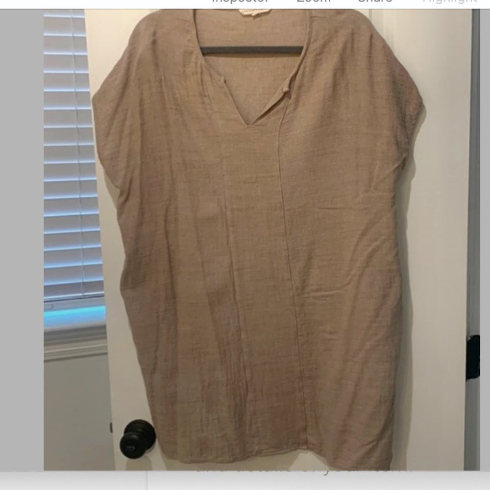 GRADE & GATHER  Linen lightweight tunic. Can be a dress or a beach cover…